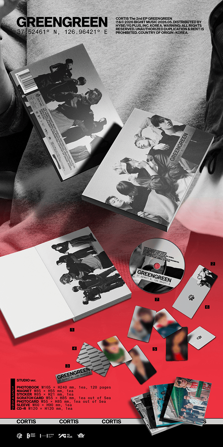 cortis - [LUCKY DRAW] The 2nd EP [GREENGREEN] (3EA/Set) + Weverse Shop POB (C15-6906-201) - image 5