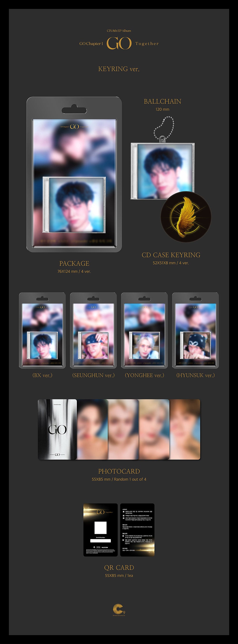 CIX - GO Chapter 1 : GO Together (KEYRING VER.) [8TH MINI ALBUM]