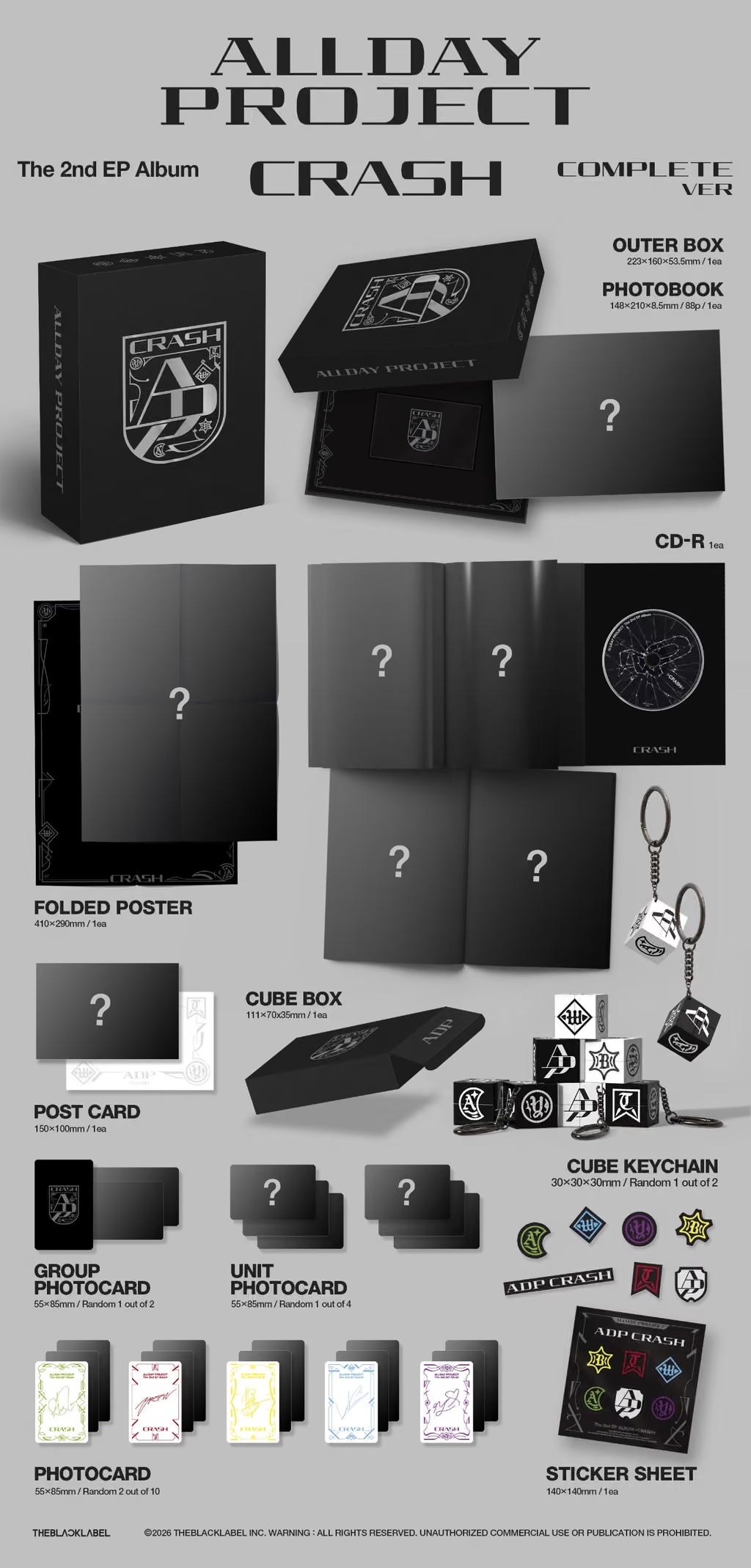 ALLDAY PROJECT - The 2nd EP Album 'CRASH' (COMPLETE ver) + MAKESTAR POB