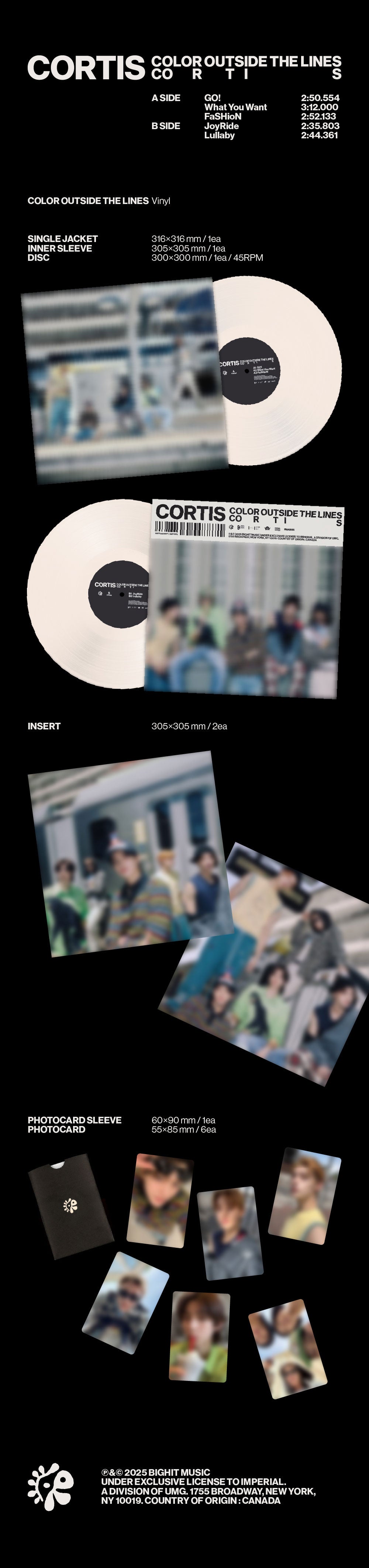 CORTIS - COLOR OUTSIDE THE LINES (VINYL VER.) [1ST EP ALBUM]