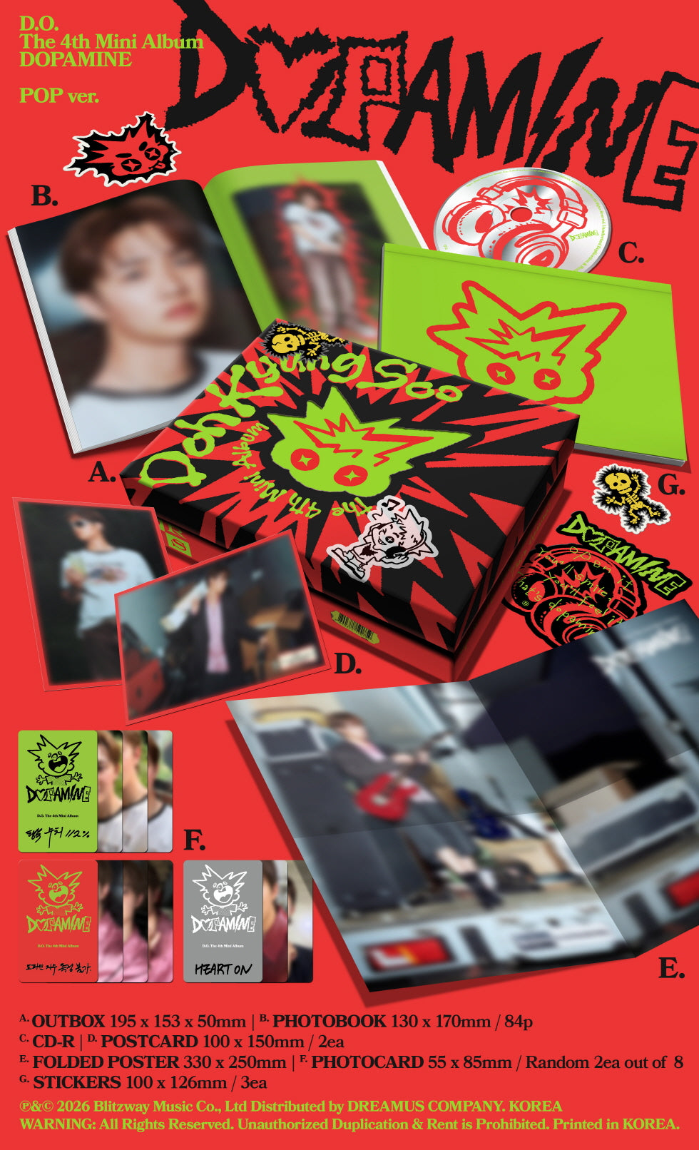 D.O. - 4TH MINI ALBUM [DOPAMINE] (D1-6908-101) - image 2 [38e3af956161]
