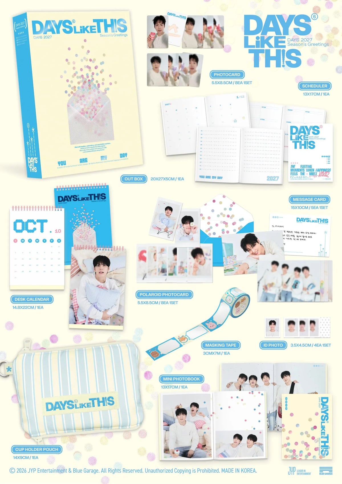 DAY6 - 2027 Season's Greetings [DAYS LIKE THIS] + FANS SHOP POB (D2-6C14-201) - image 2