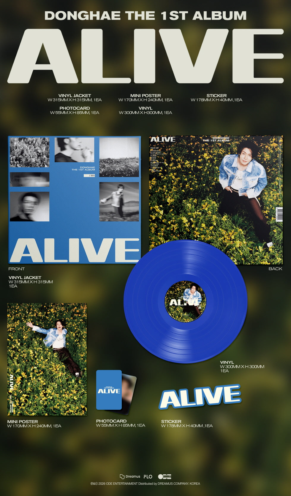 DONGHAE - 1ST ALBUM [ALIVE] LP VER. (D25-6A15-101) - image 2 [94141e24374a]