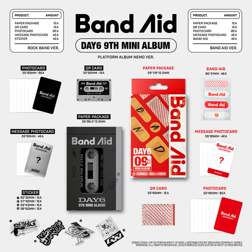 [PRE-ORDER] DAY6 - BAND AID (PLATFORM VER.) [9TH MINI ALBUM]