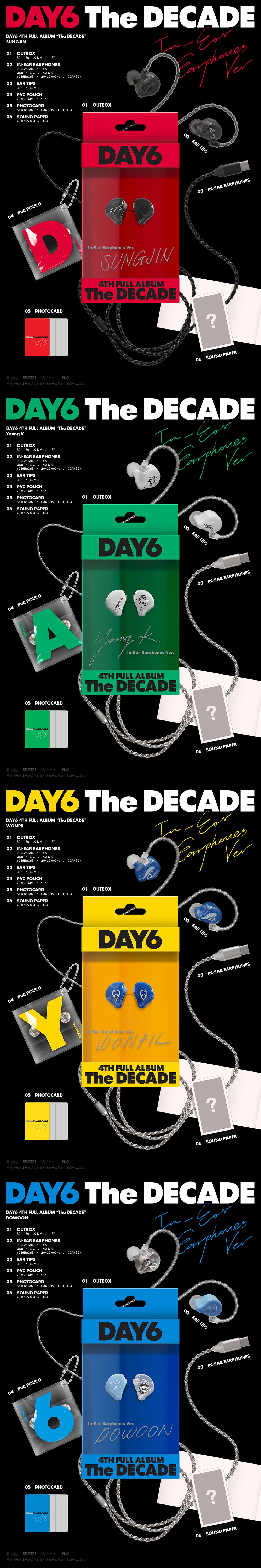 DAY6 - THE DECADE (IN-EAR EARPHONES VER.) [4TH ALBUM]