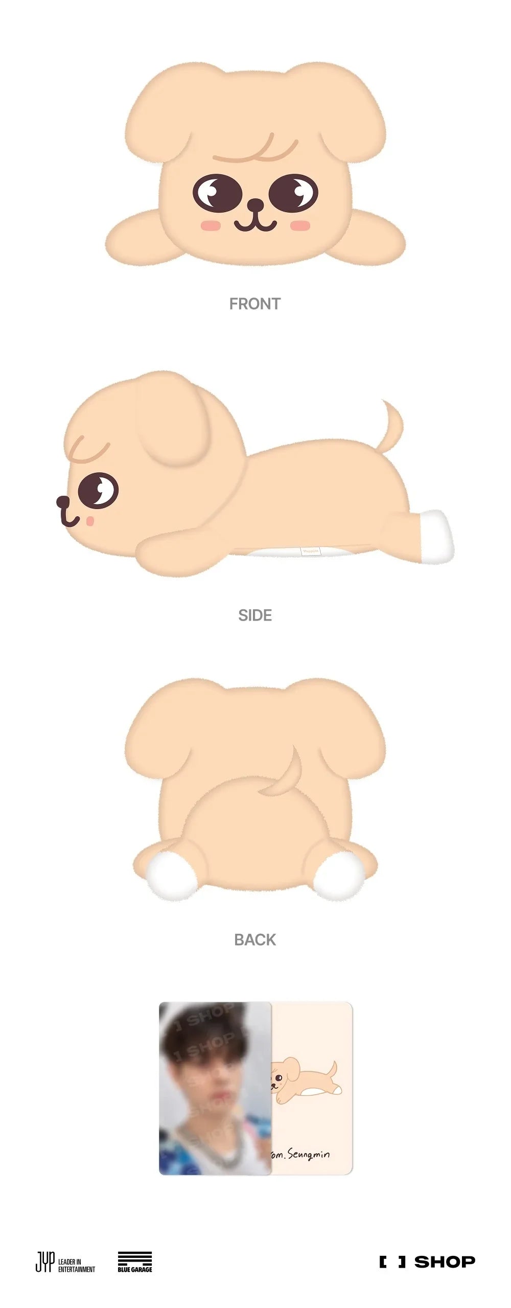 [PRE-ORDER] STRAY KIDS - [dominATE : celebrATE] MD PuppyM PLUSH LYING Ver. by Seungmin