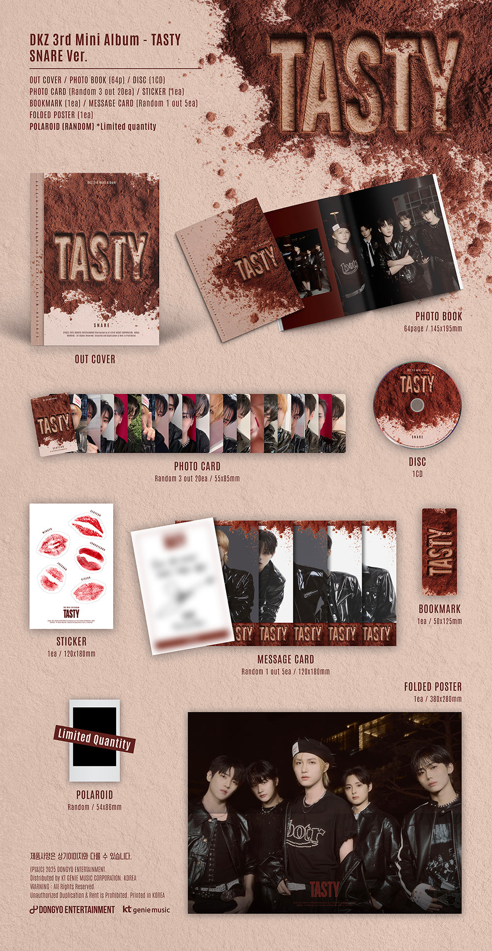 [PRE-ORDER] DKZ - TASTY (3RD MINI ALBUM)