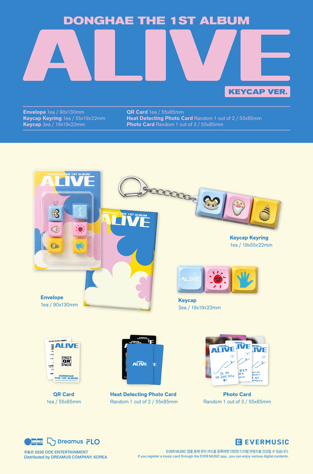DONGHAE - 1ST ALBUM [ALIVE] (KEYCAP VERSION)