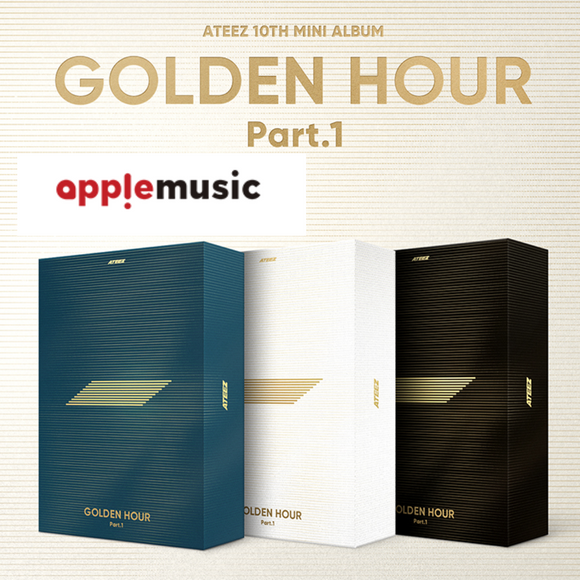 [PRE-ORDER] ATEEZ - GOLDEN HOUR : Part. 1 (10TH MINI ALBUM) + APPLE MUSIC POB PHOTOCARD