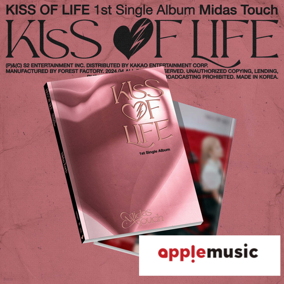 [PRE-ORDER] KISS OF LIFE - MIDAS TOUCH (PHOTOBOOK VER.) [1ST SINGLE ALBUM] + APPLE MUSIC POB PHOTOCARD