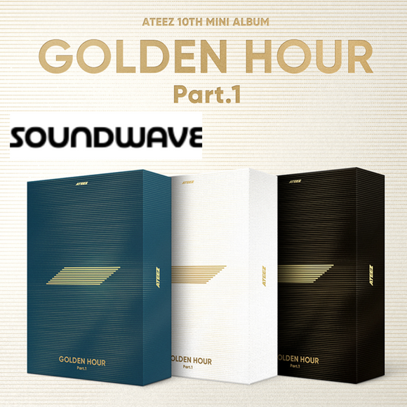 [PRE-ORDER] ATEEZ - GOLDEN HOUR : Part. 1 (10TH MINI ALBUM) + SOUNDWAVE POB PHOTOCARD
