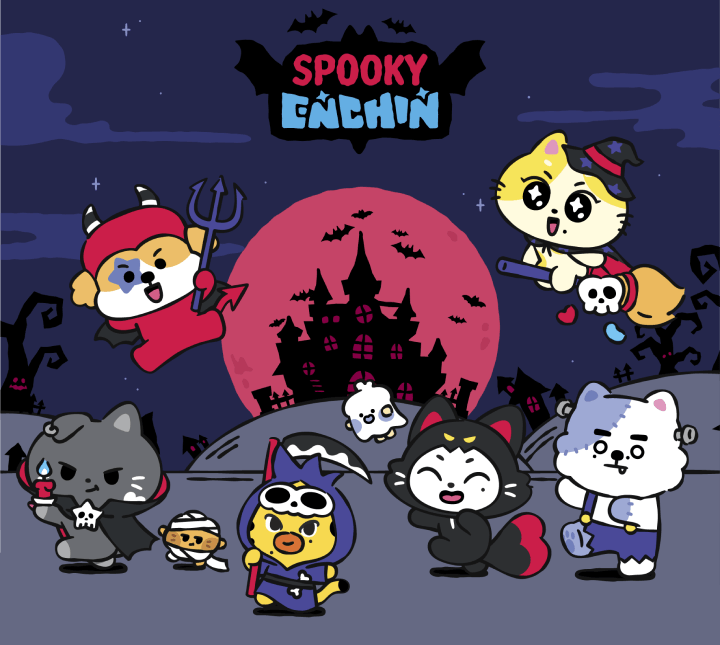 ENHYPEN - Plush Keyring [SPOOKY ENCHIN MD] (E1-6A06-267) - image 2