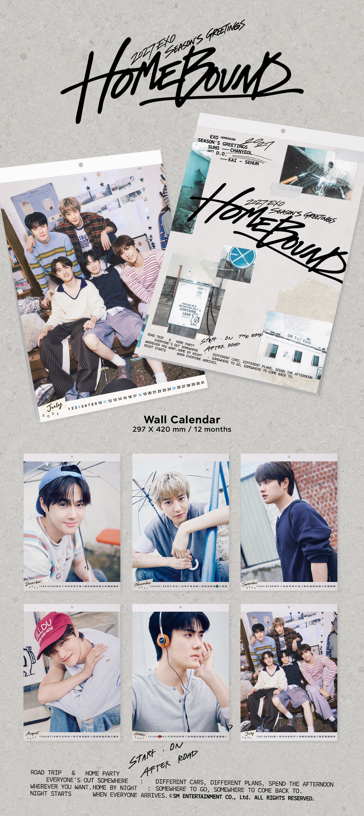 EXO - 2027 WALL CALENDAR (E2-6C24-101) - image 2 [83724dd513c6]