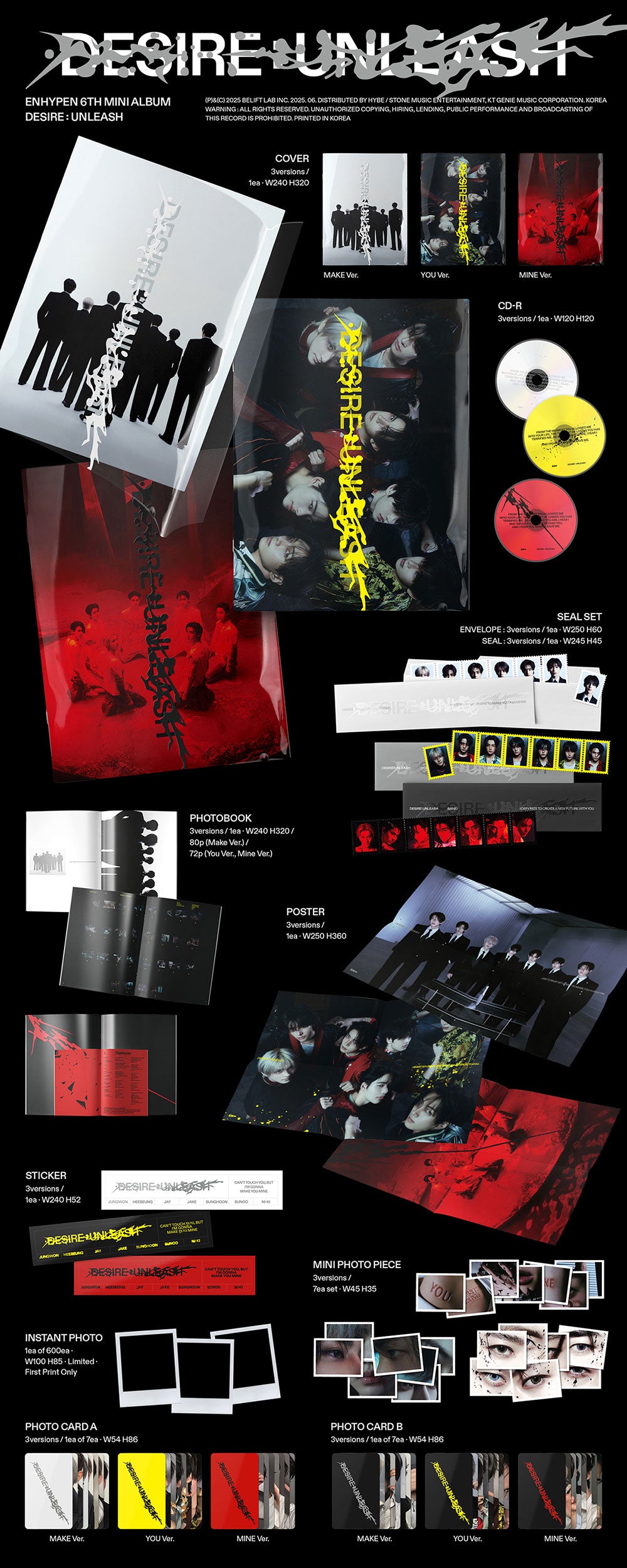 ENHYPEN - DESIRE : UNLEASH (6TH MINI ALBUM) – TOKKI-SHOP