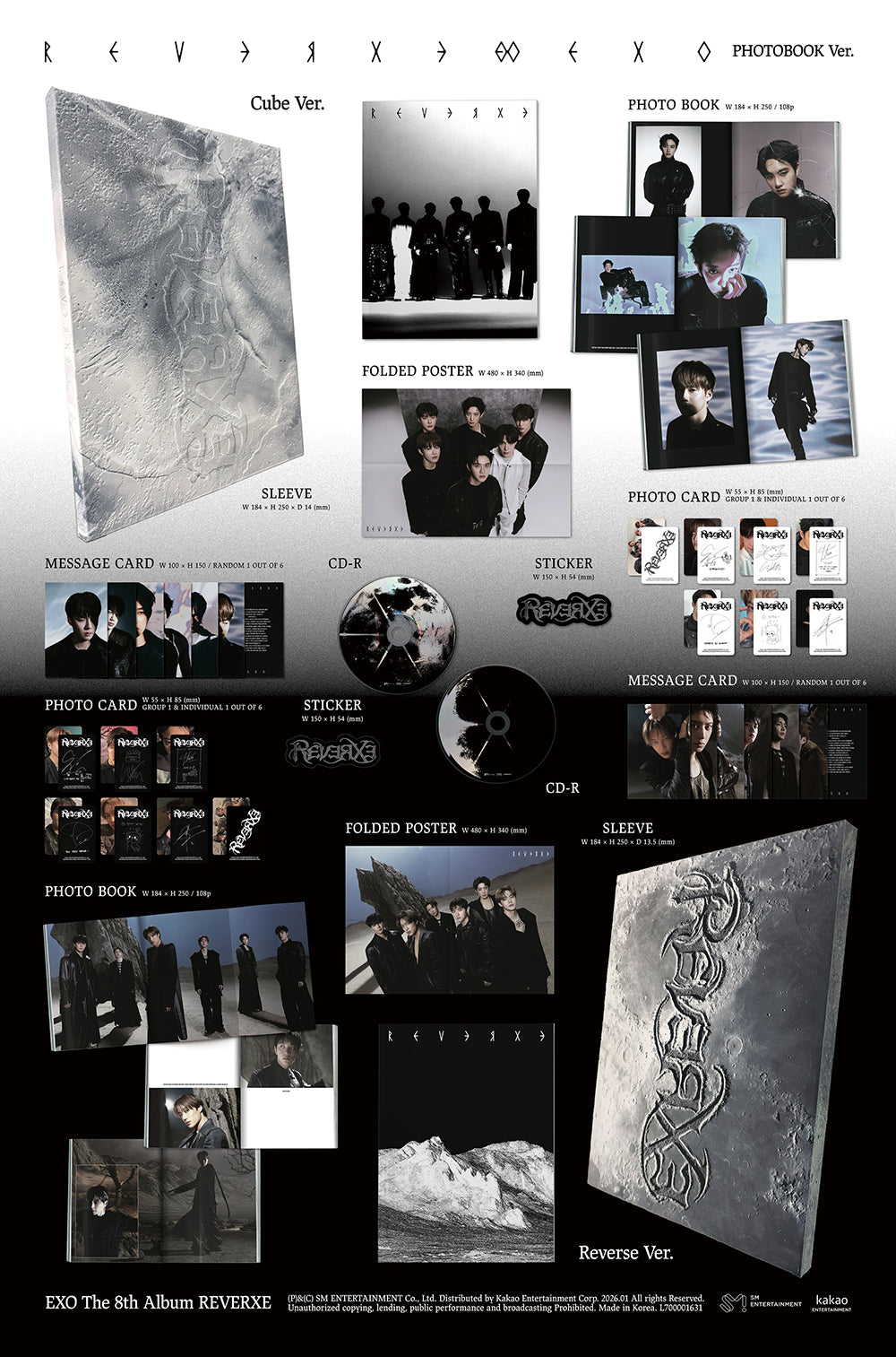 EXO - 8TH FULL ALBUM [REVERXE] (PHOTOBOOK VER.) – TOKKI-SHOP