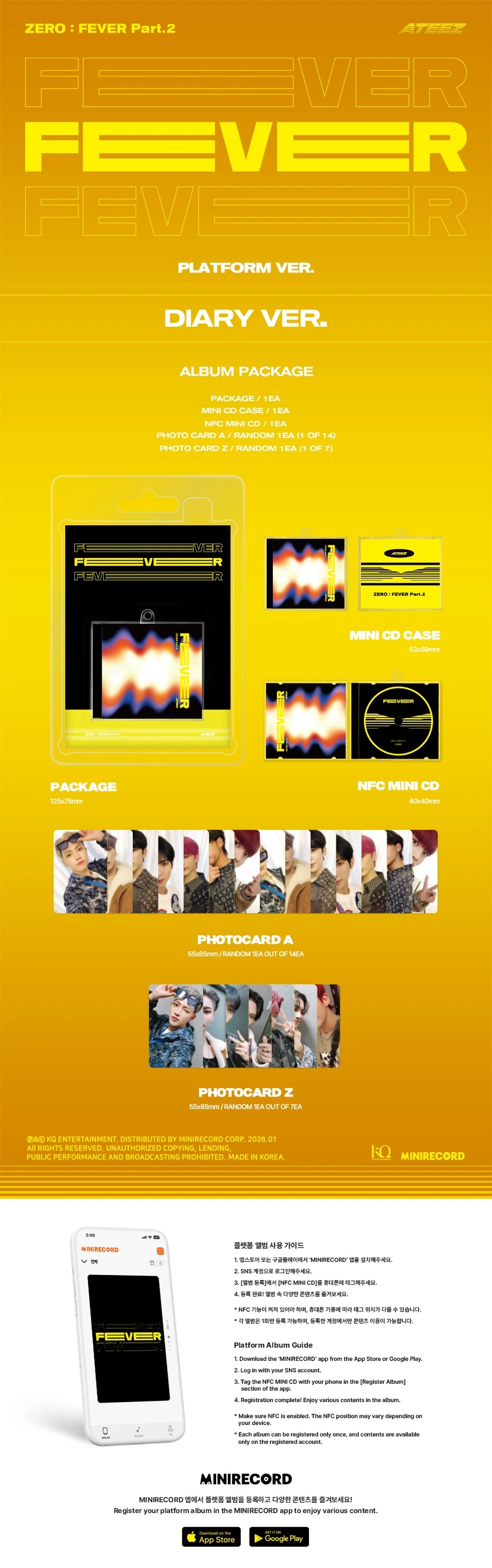 ATEEZ - [ZERO : FEVER Part 2] (REPACKAGE PLATFORM VER.)