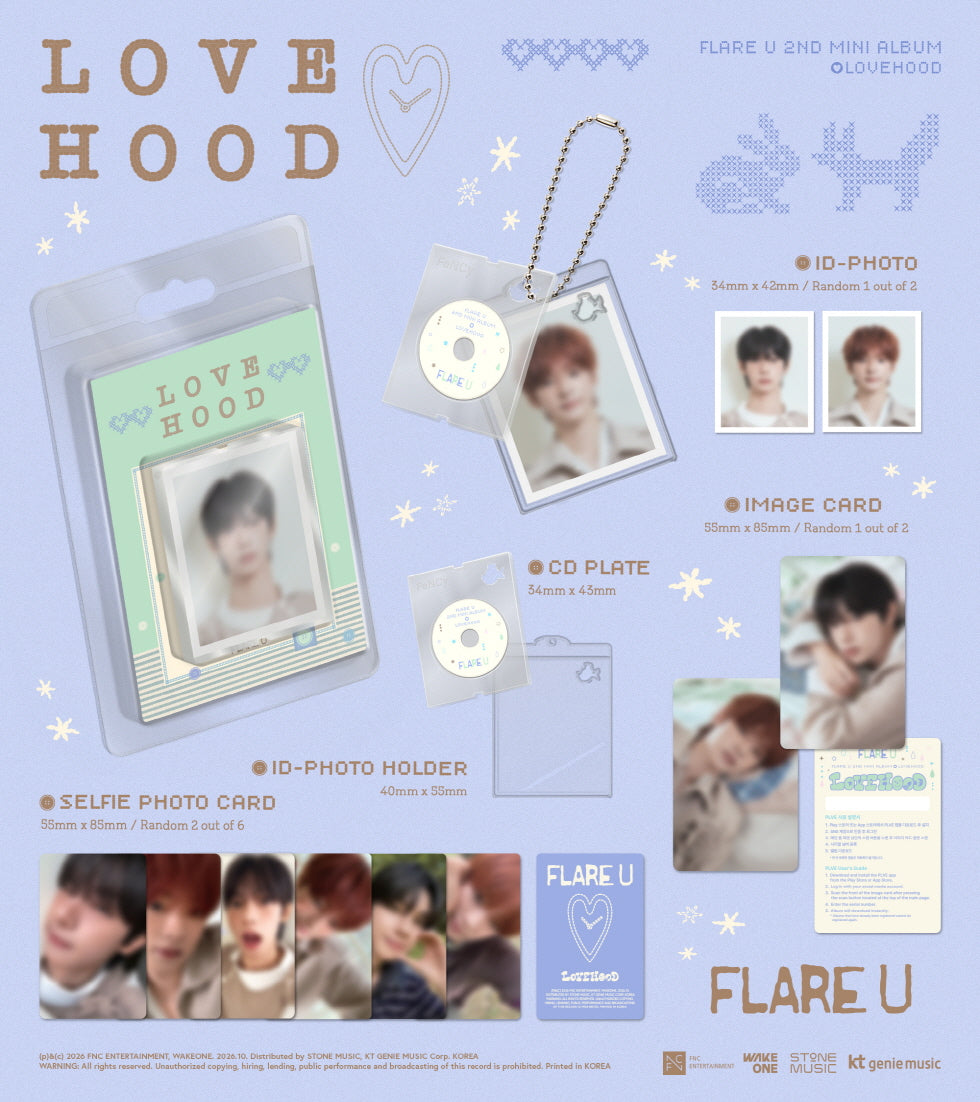FLARE U - 2ND MINI ALBUM [LOVEHOOD] (FANCY VER.) (F6-6A15-101) - image 2 [b3f7b765b313]