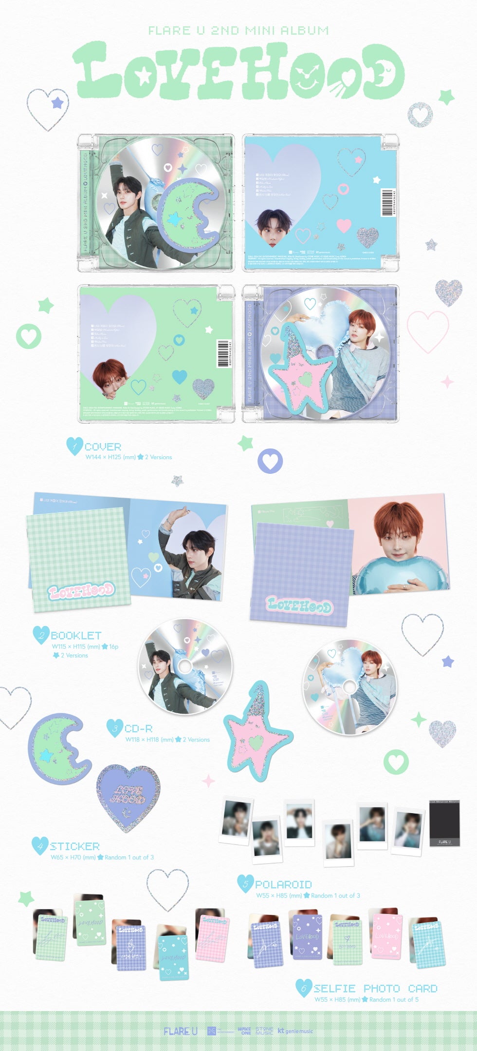 FLARE U - 2ND MINI ALBUM [LOVEHOOD] (JEWEL CASE VER.) (F6-6A15-103) - image 2 [b1dacd5747c3]