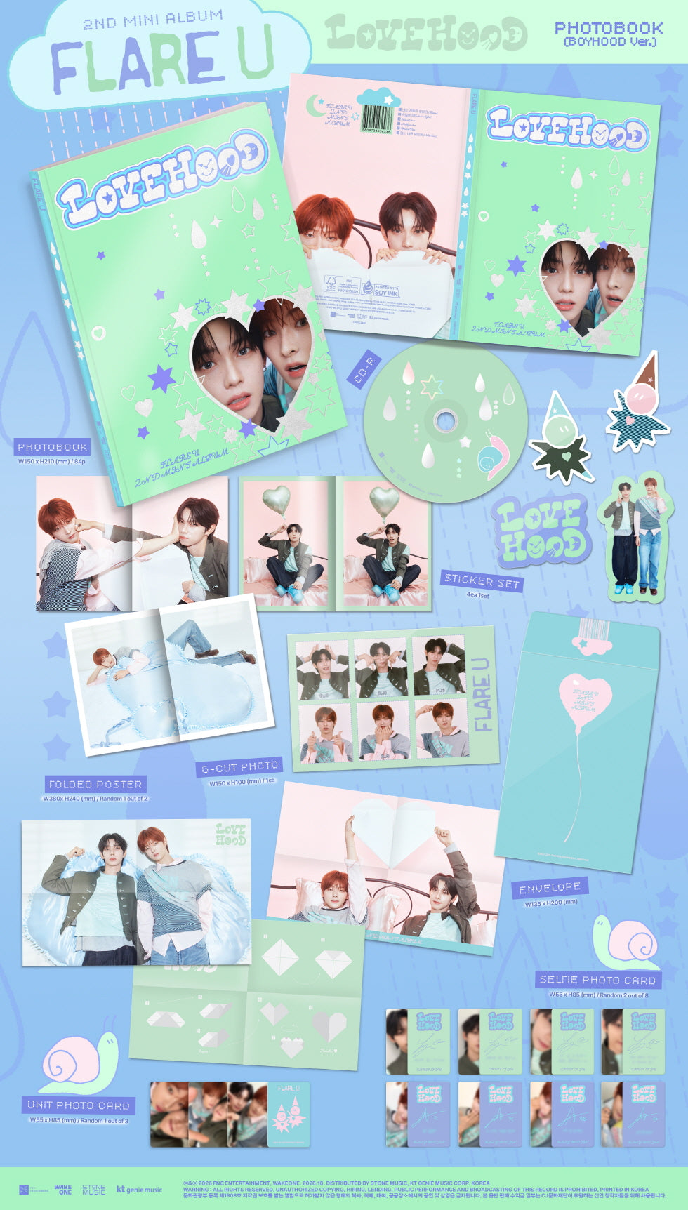 FLARE U - 2ND MINI ALBUM [LOVEHOOD] (F6-6A15-105) - image 2 [1bb8c4d13f35]
