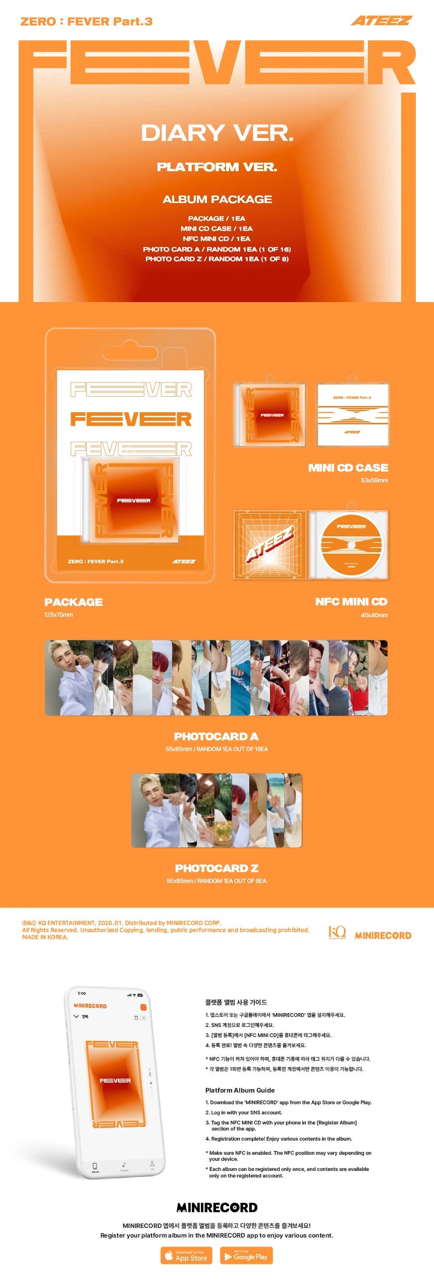 ATEEZ - [ZERO : FEVER Part 3] (REPACKAGE PLATFORM VER.)