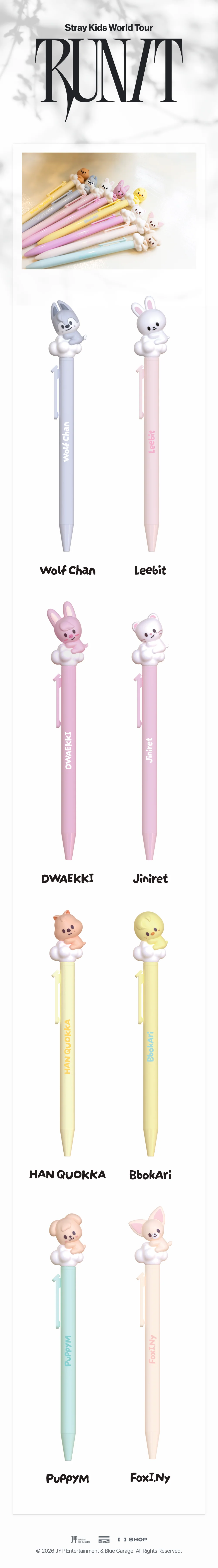 STRAY KIDS - SKZOO FIGURE PEN [WORLD TOUR 'RUN IT' MD]