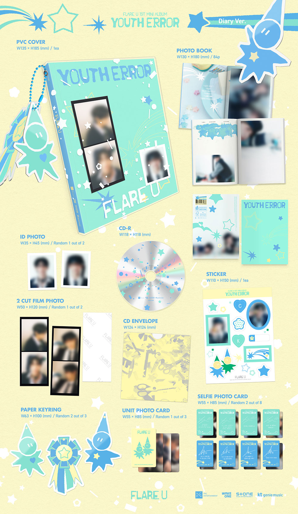 FLARE U - 1ST MINI ALBUM [YOUTH ERROR] DIARY VER.