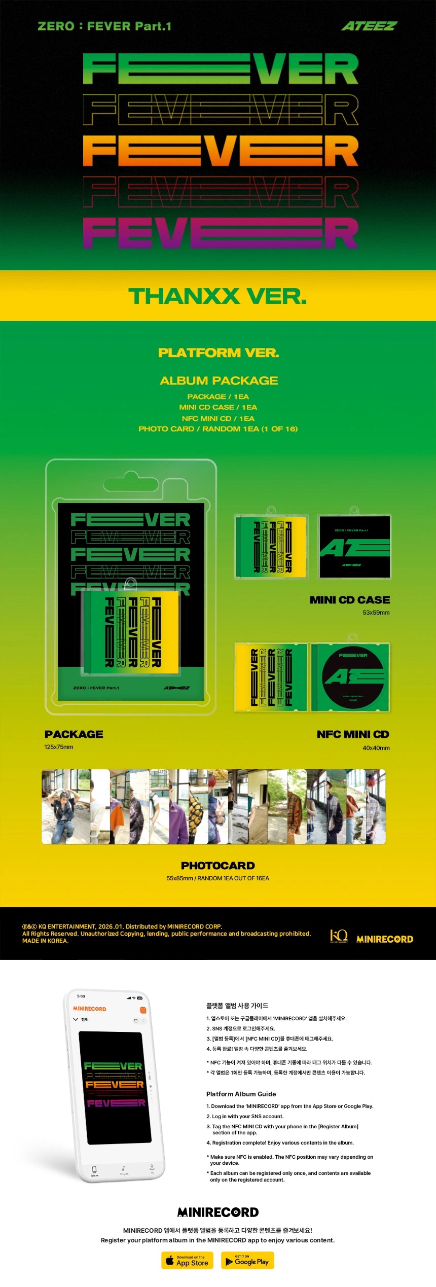ATEEZ - [ZERO : FEVER Part 1] (REPACKAGE PLATFORM VER.) – TOKKI-SHOP