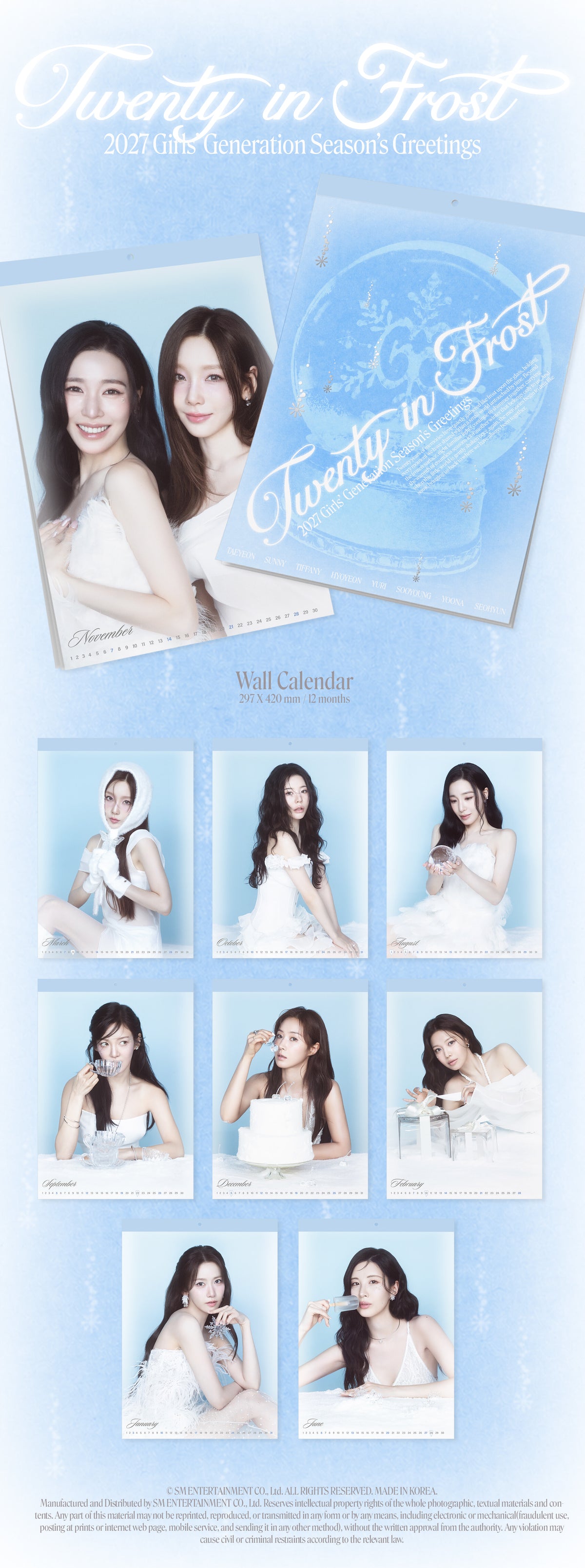 GIRLS' GENERATION - 2027 WALL CALENDAR (G14-6C24-101) - image 2 [a4245dab2cc7]