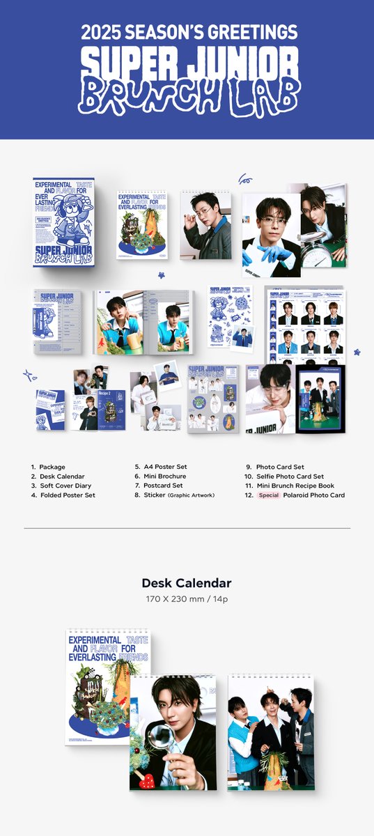 [PRE-ORDER] SUPER JUNIOR - 2025 SEASON'S GREETINGS + POB PHOTOCARD SET