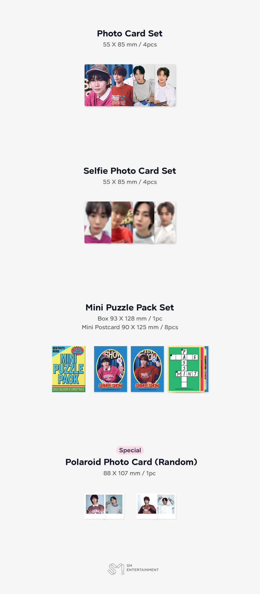 [PRE-ORDER] SHINEE - 2025 SEASON'S GREETINGS + POB PHOTOCARD SET