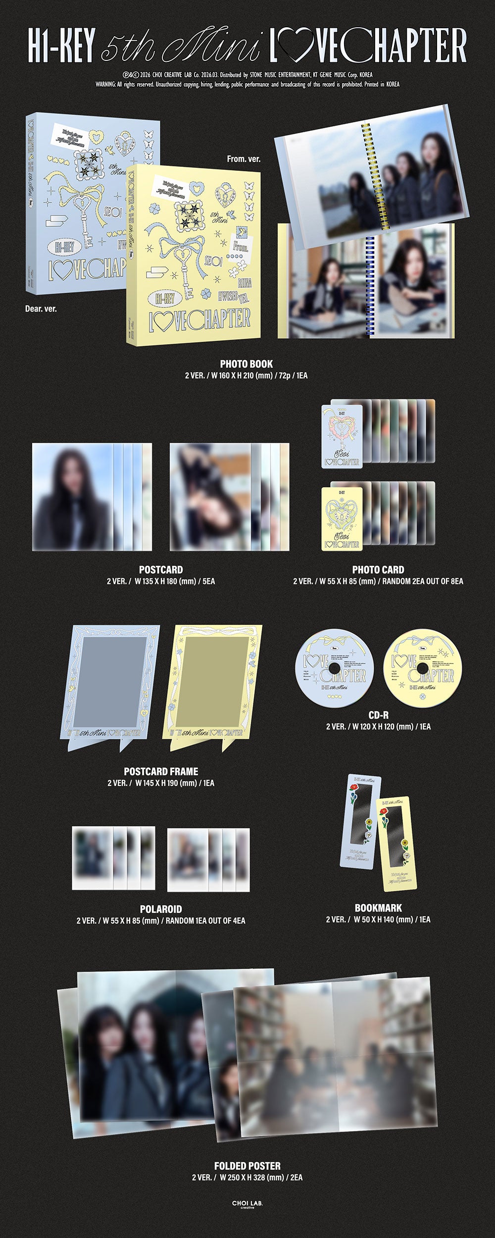 H1-KEY - LOVECHAPTER (5TH MINI ALBUM)
