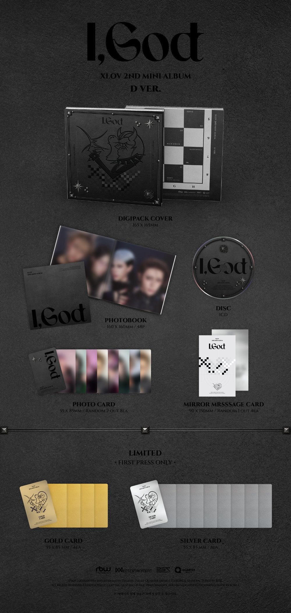 XLOV - 2ND MINI ALBUM [I,GOD]