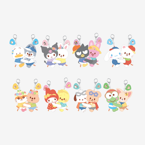 STRAY KIDS - HUG PLUSH KEYRING [SKZOO X SANRIO CHARACTERS]