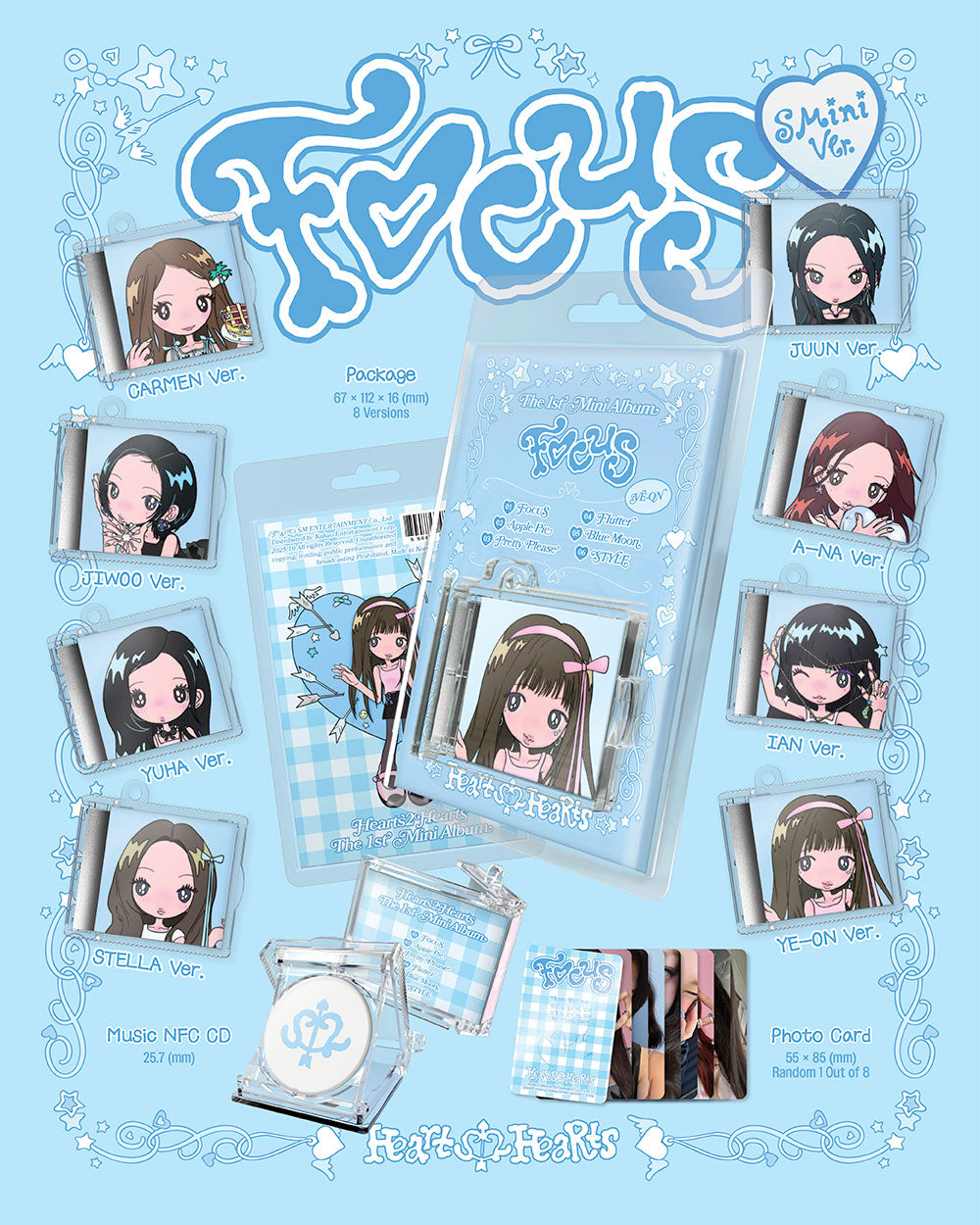 HEARTS2HEARTS - FOCUS (SMALL VERSION) [1ST MINI ALBUM] – TOKKI-SHOP