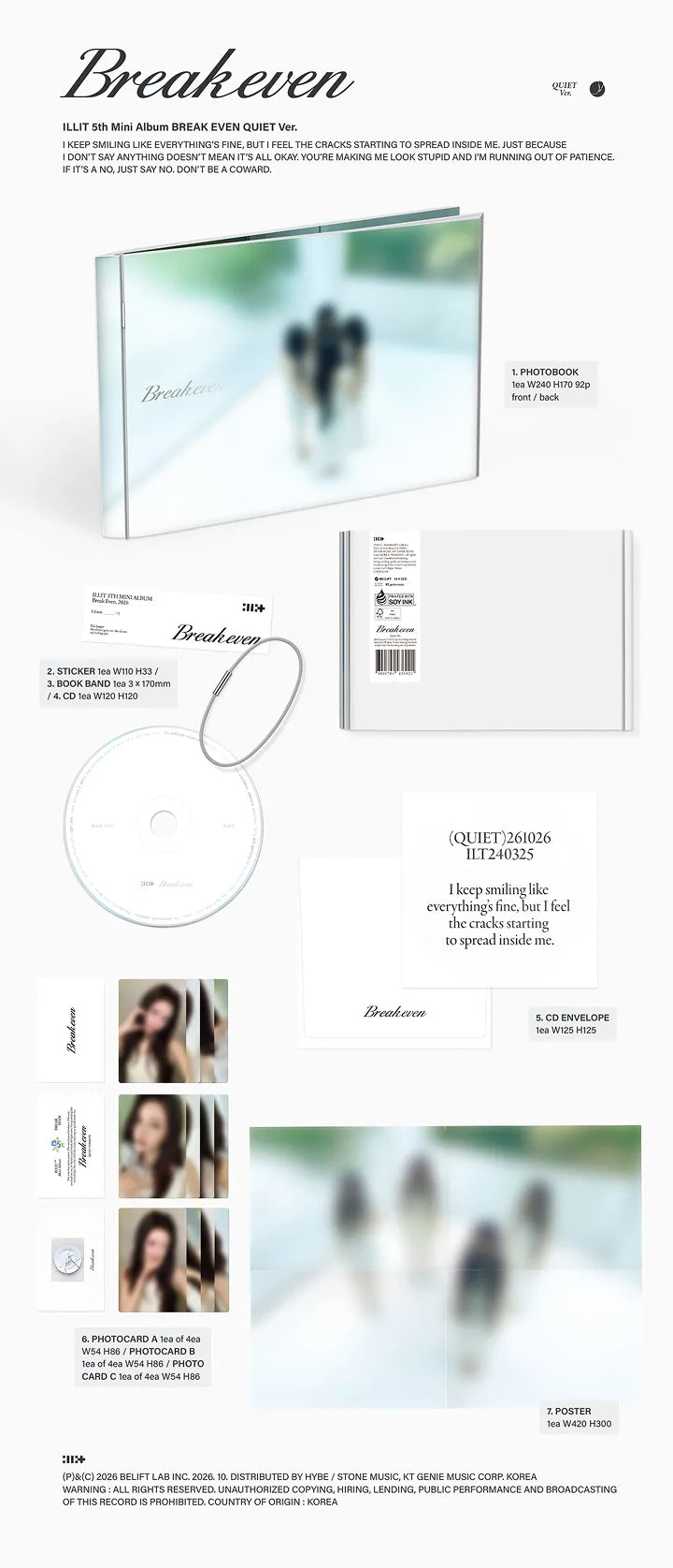 ILLIT - [EARLY-BIRD] 5th Mini Album ‘BREAK EVEN’ + Weverse Shop POB (I4-6B03-201) - image 3