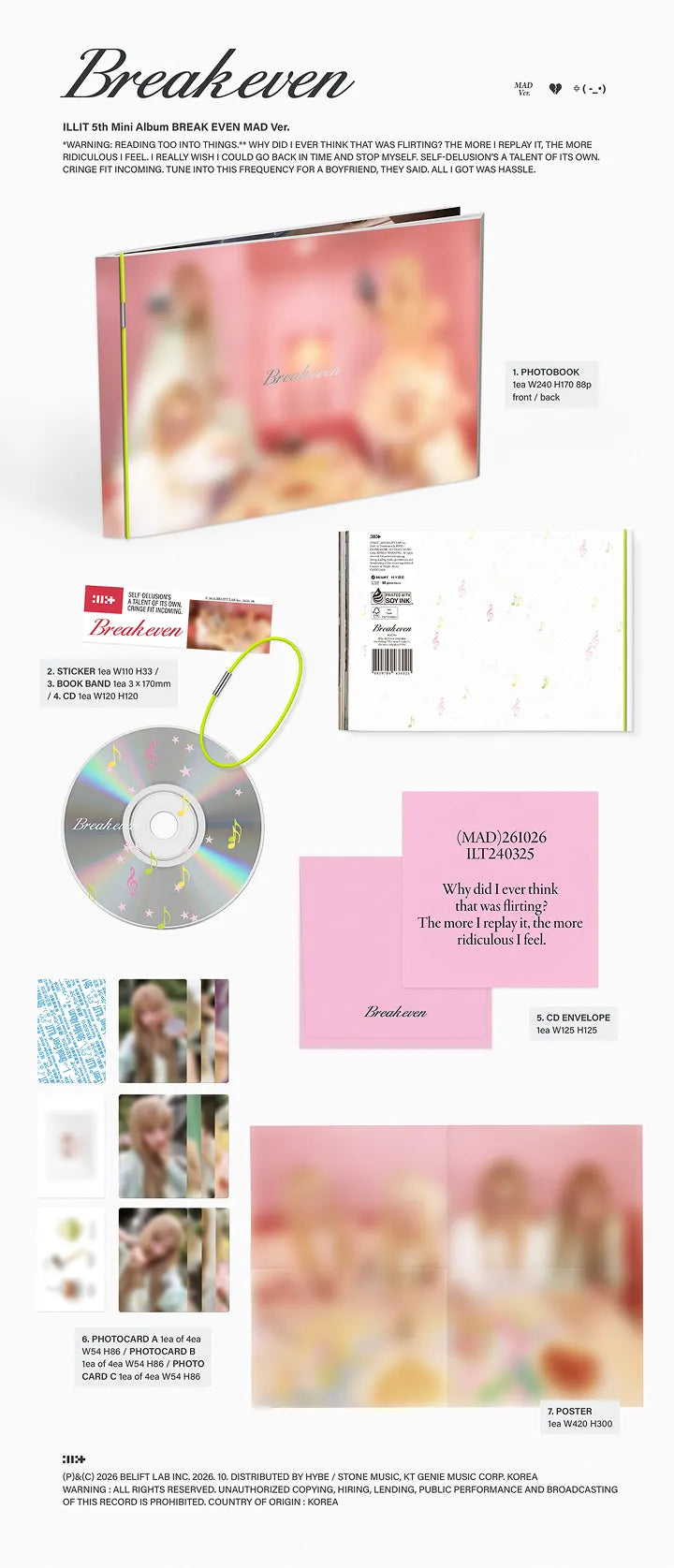 ILLIT - [EARLY-BIRD] 5th Mini Album ‘BREAK EVEN’ + Weverse Shop POB (I4-6B03-201) - image 4