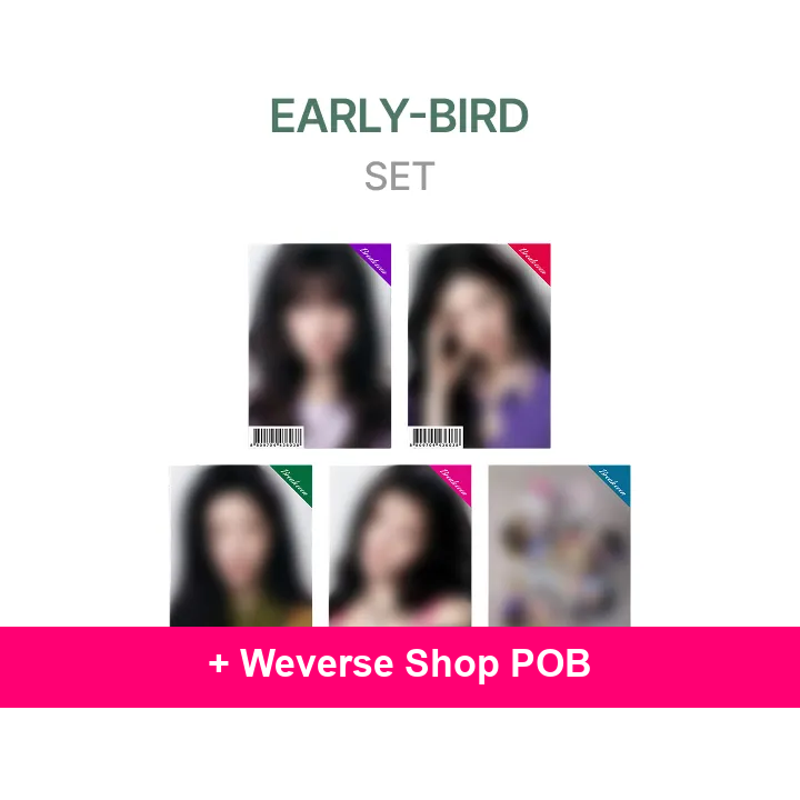 ILLIT - [EARLY-BIRD] 5th Mini Album ‘BREAK EVEN’ (GLLIT ver.) + Weverse Shop POB (I4-6B03-202) - image 1 - POB cover