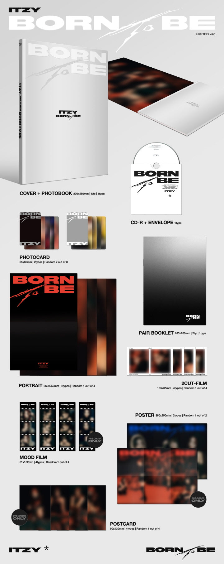 ITZY - BORN TO BE (LIMITED VER.) (I6-4108-105) - image 2 [390a9a33f368]