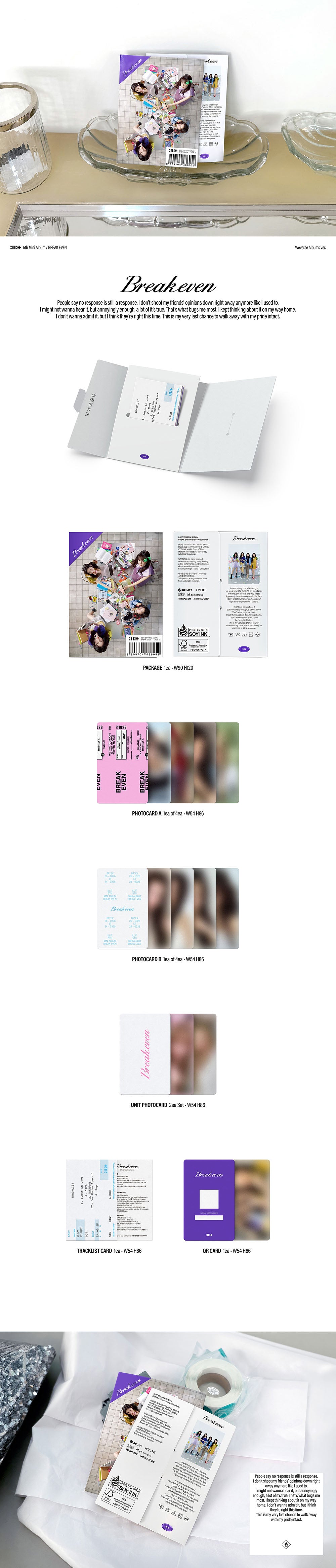 ILLIT - 5TH MINI ALBUM [BREAK EVEN] (WEVERSE ALBUMS VER.)