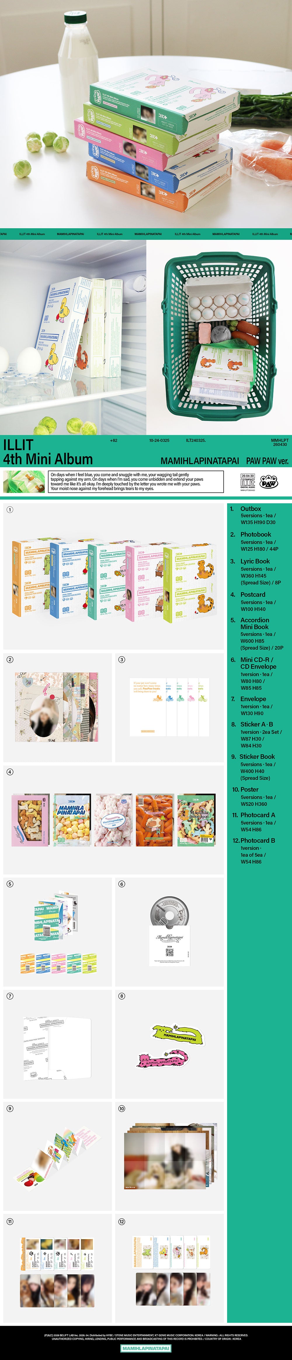 ILLIT - 4TH MINI ALBUM [MAMIHLAPINATAPAI] (PAW PAW VER.) – TOKKI-SHOP