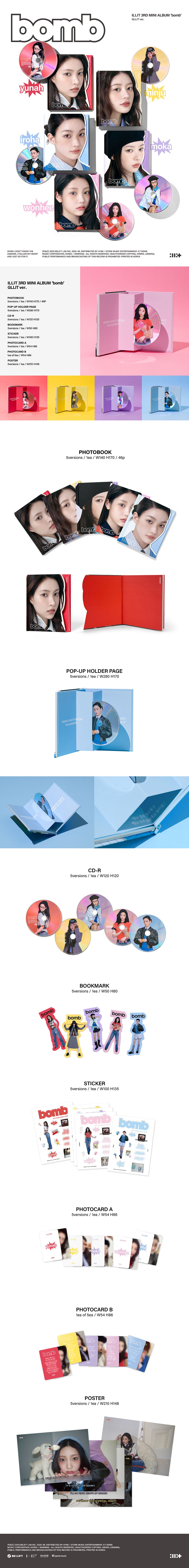 ILLIT - BOMB (GLLIT VER.) [3RD MINI ALBUM]