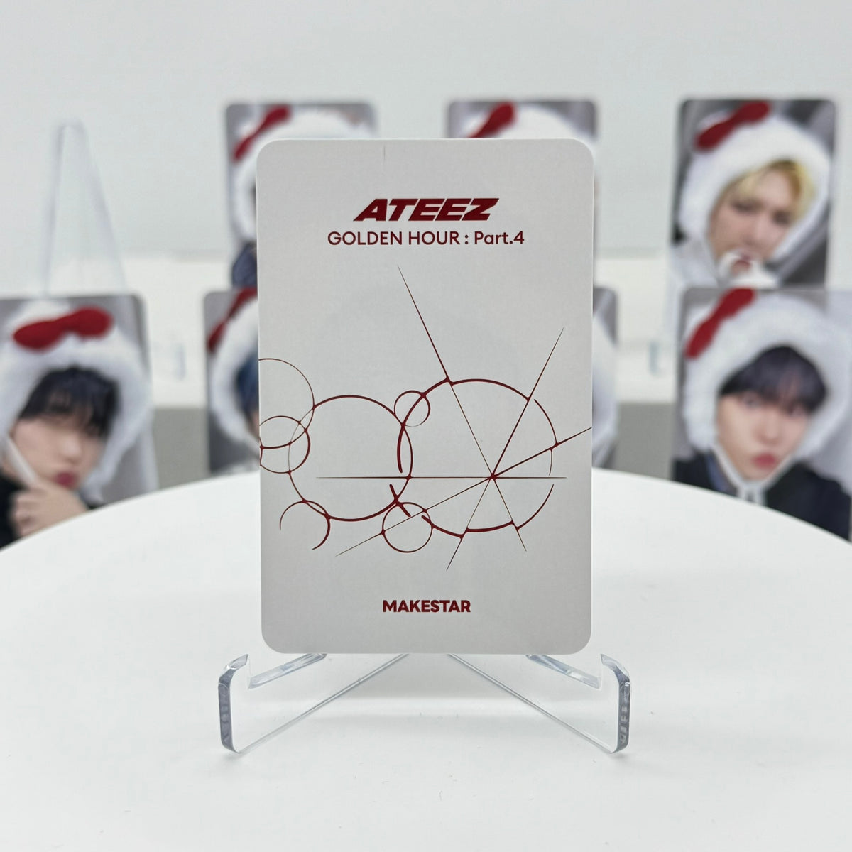 ATEEZ - GOLDEN HOUR : PART.4 - MAKESTAR LUCKY DRAW POB PHOTOCARD (KITTYZ) (POCAALBUM VER.)