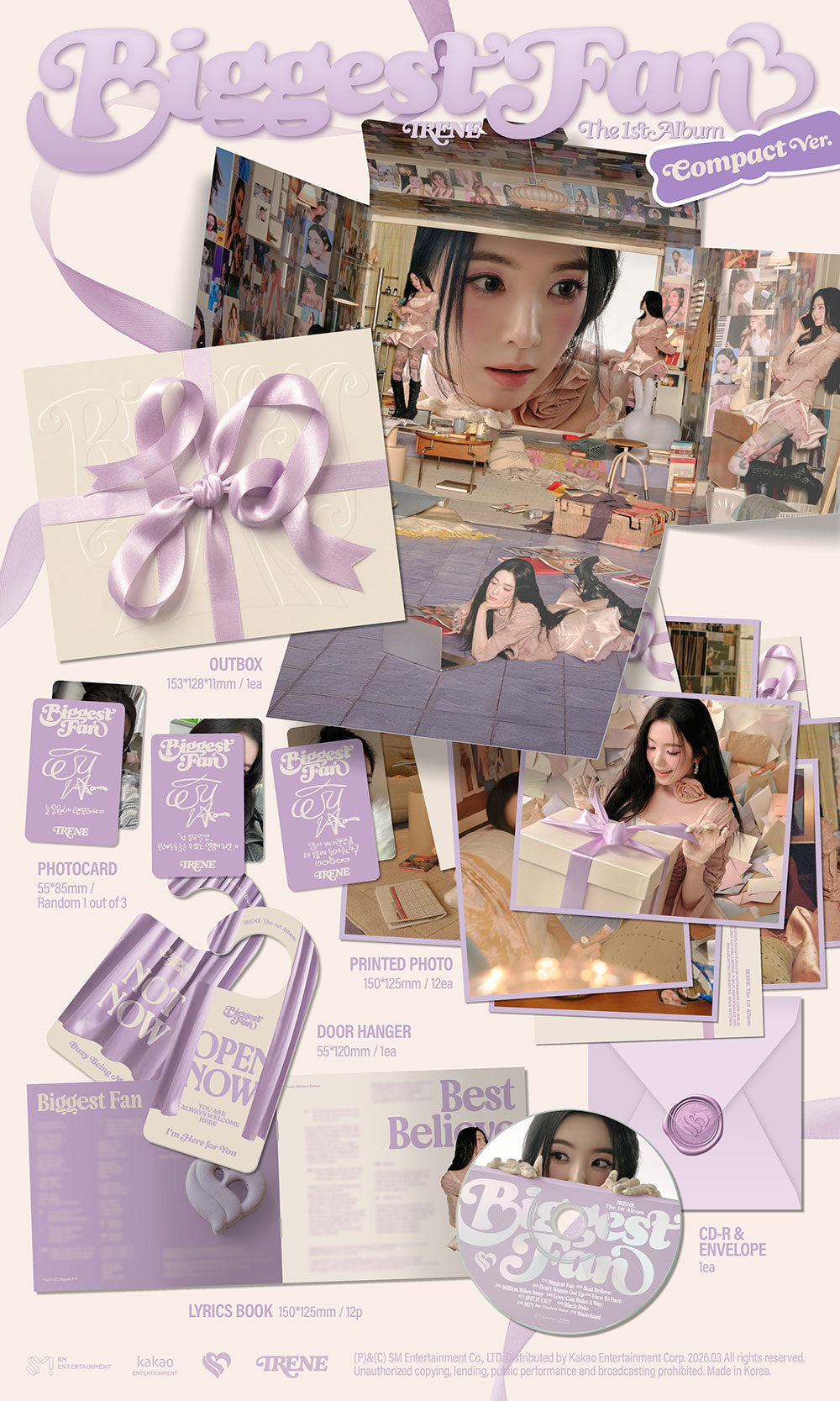 IRENE (RED VELVET) - 1ST ALBUM [BIGGEST FAN] (COMPACT VER