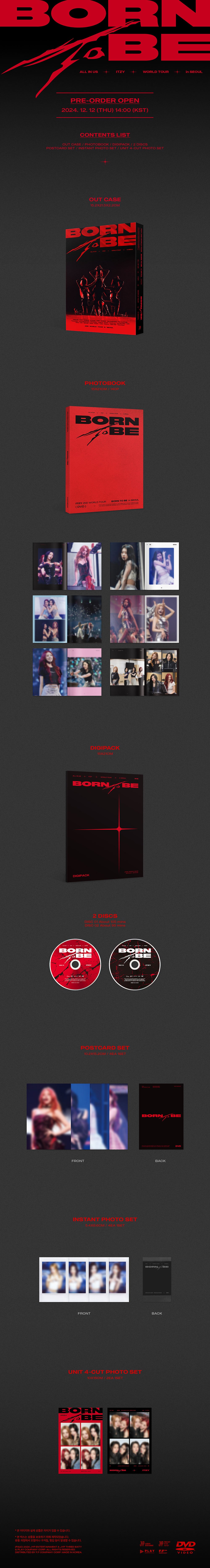 ITZY - 2ND WORLD TOUR 'BORN TO BE' in SEOUL DVD