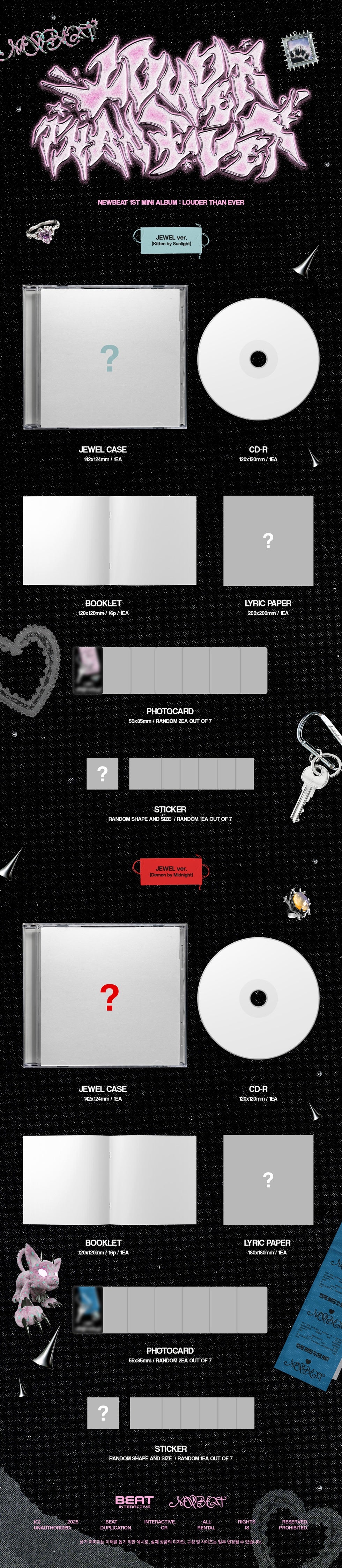 [PRE-ORDER] NEWBEAT - 1ST MINI ALBUM [LOUDER THAN EVER] JEWEL VER.