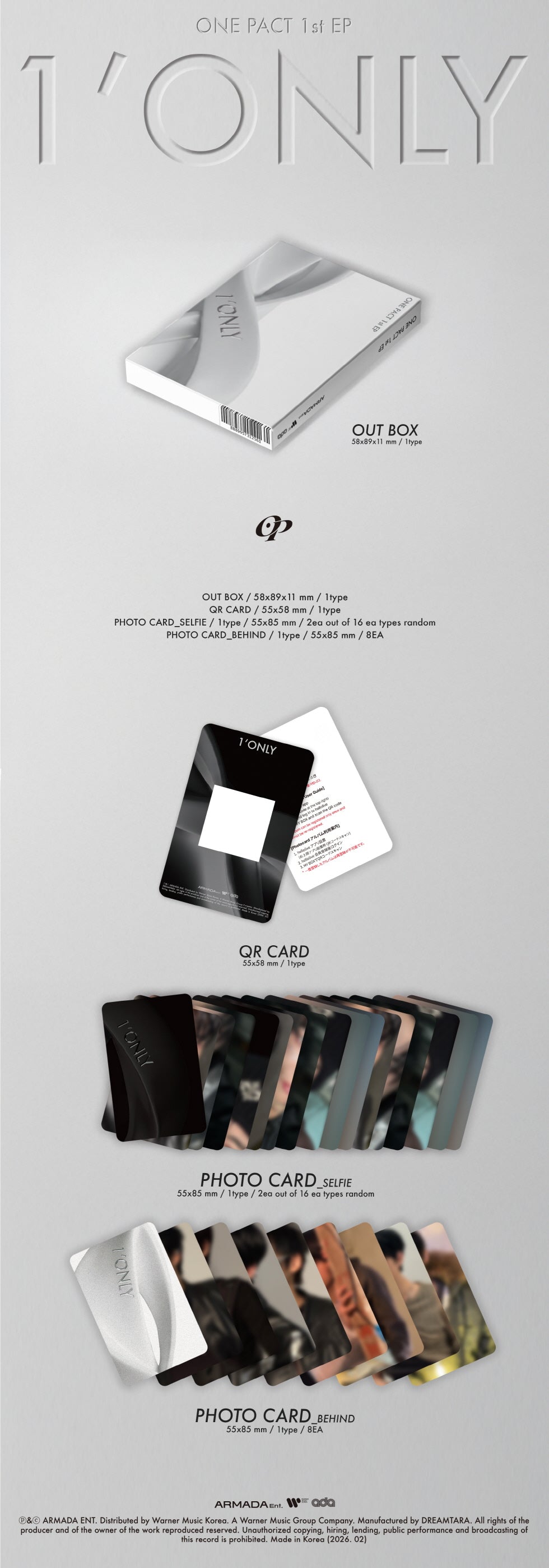 [PRE-ORDER] ONE PACT - 1ST EP [1'ONLY] (PLATFORM VER.)