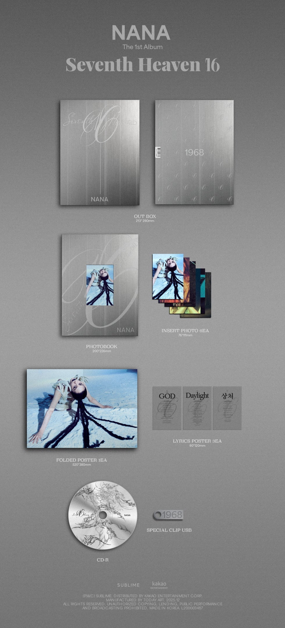 [PRE-ORDER] NANA - 1ST SINGLE ALBUM [SEVENTH HEAVEN 16]