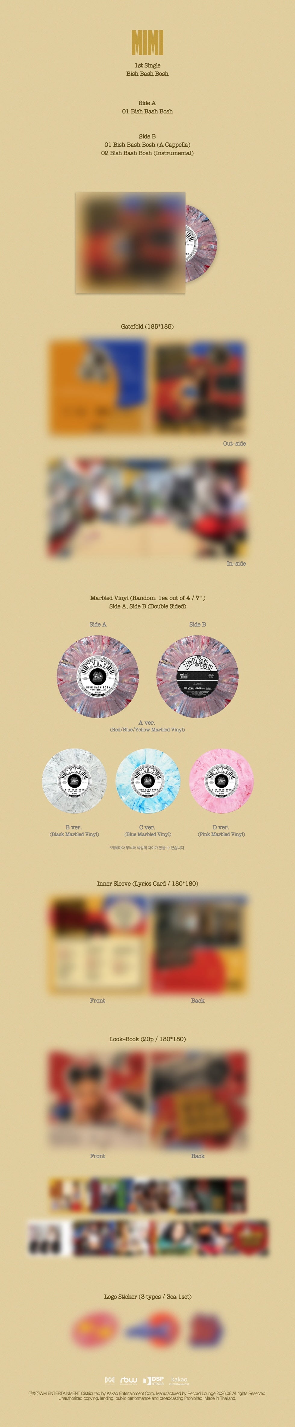 MIMI (OH MY GIRL) - BISH BASH BOSH (1ST SINGLE ALBUM LP)