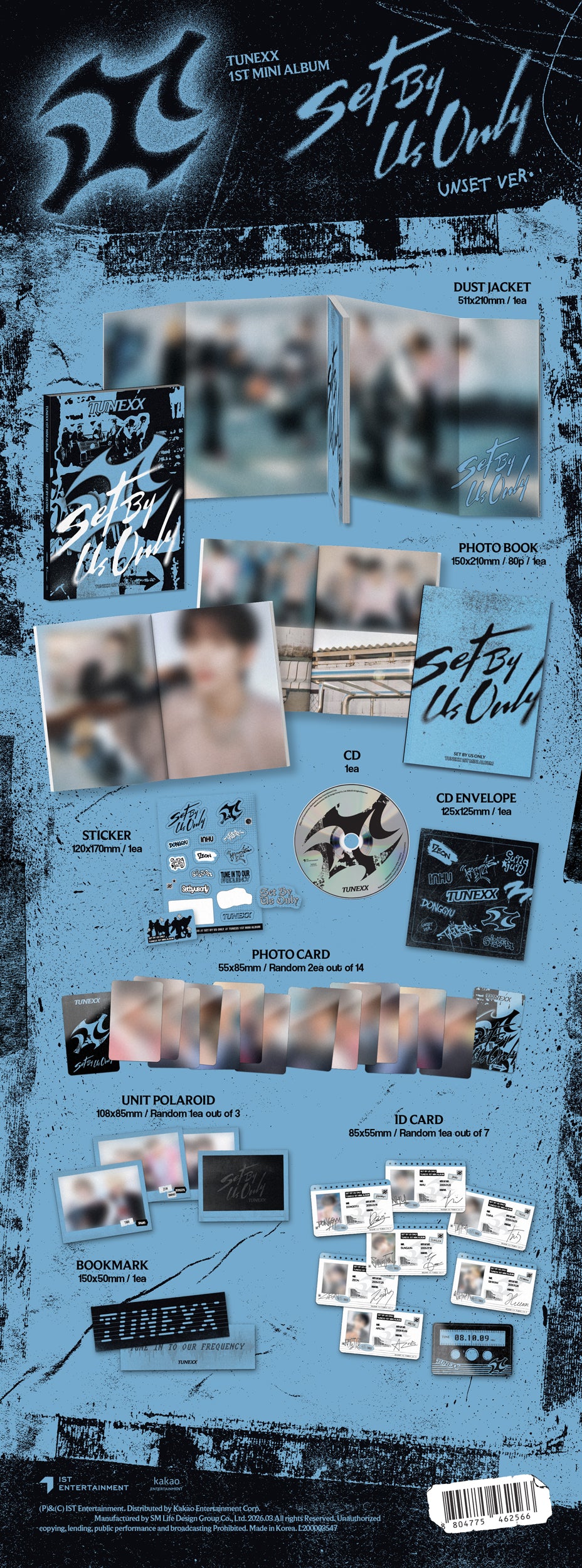 [PRE-ORDER] TUNEXX - 1ST MINI ALBUM [SET BY US ONLY]