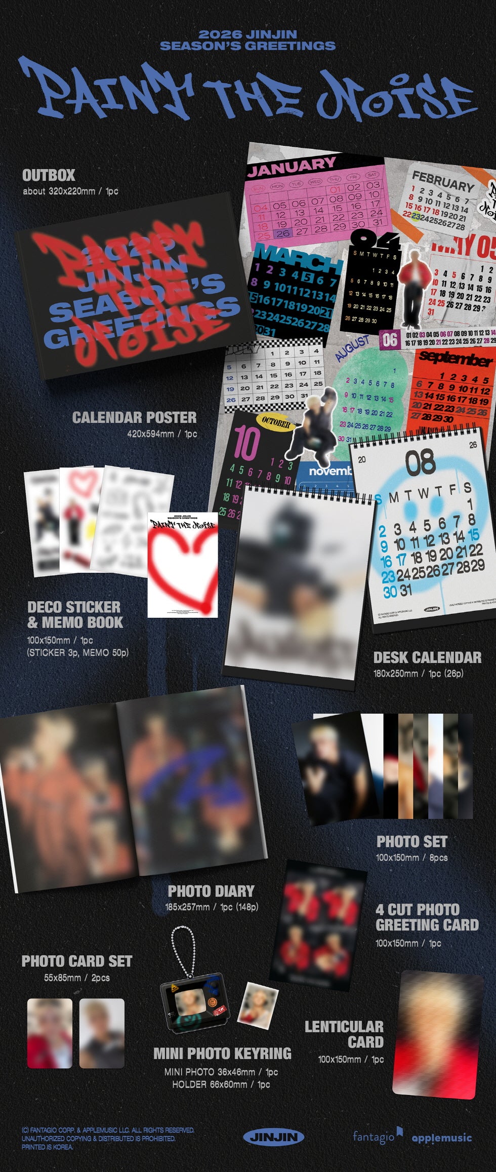 [PRE-ORDER] JINJIN (ASTRO) - 2026 SEASON'S GREETINGS [PAINT THE NOISE]